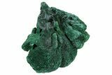 Lot: Gorgeous Fibrous Malachite From Congo - Pieces #77806-4